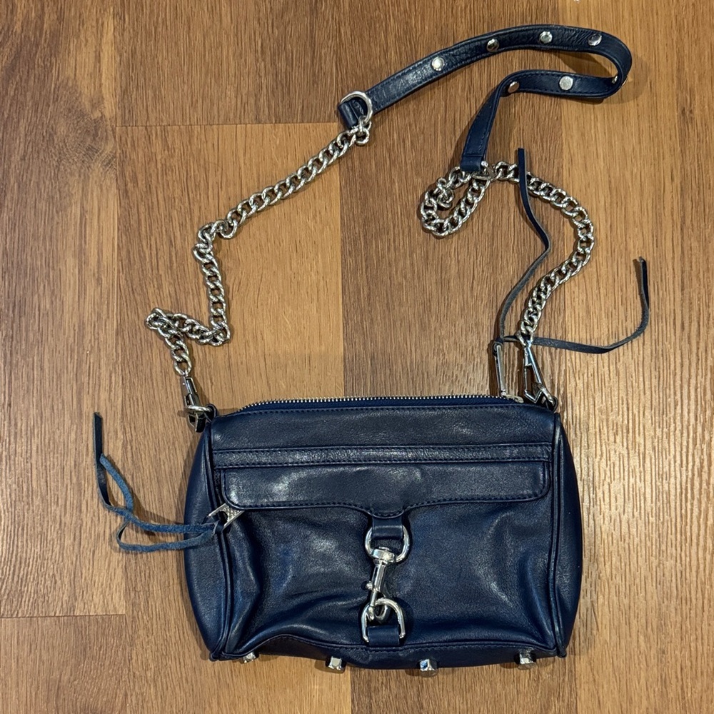 Rebecca Minkoff Navy Leather Crossbody Bag